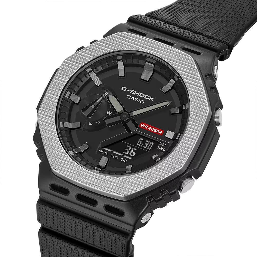 Casio G-SHOCK GM-2100BM-1ADR Men's Analog-Digital Metal Watch