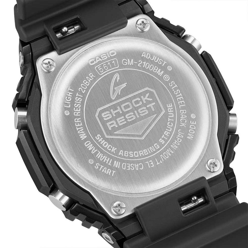 Casio G-SHOCK GM-2100BM-1ADR Men's Analog-Digital Metal Watch