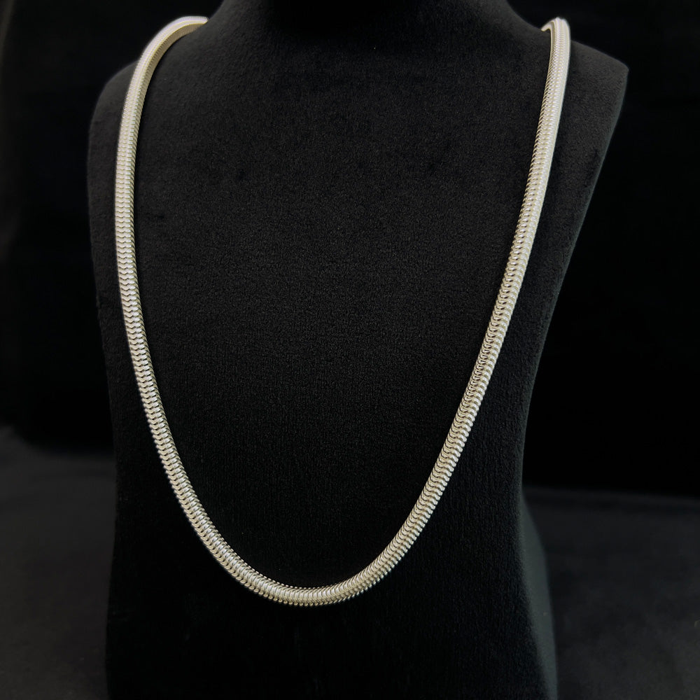 ROUND SNAKE CHAIN 4 MM | 925 STERLING SILVER CHAIN