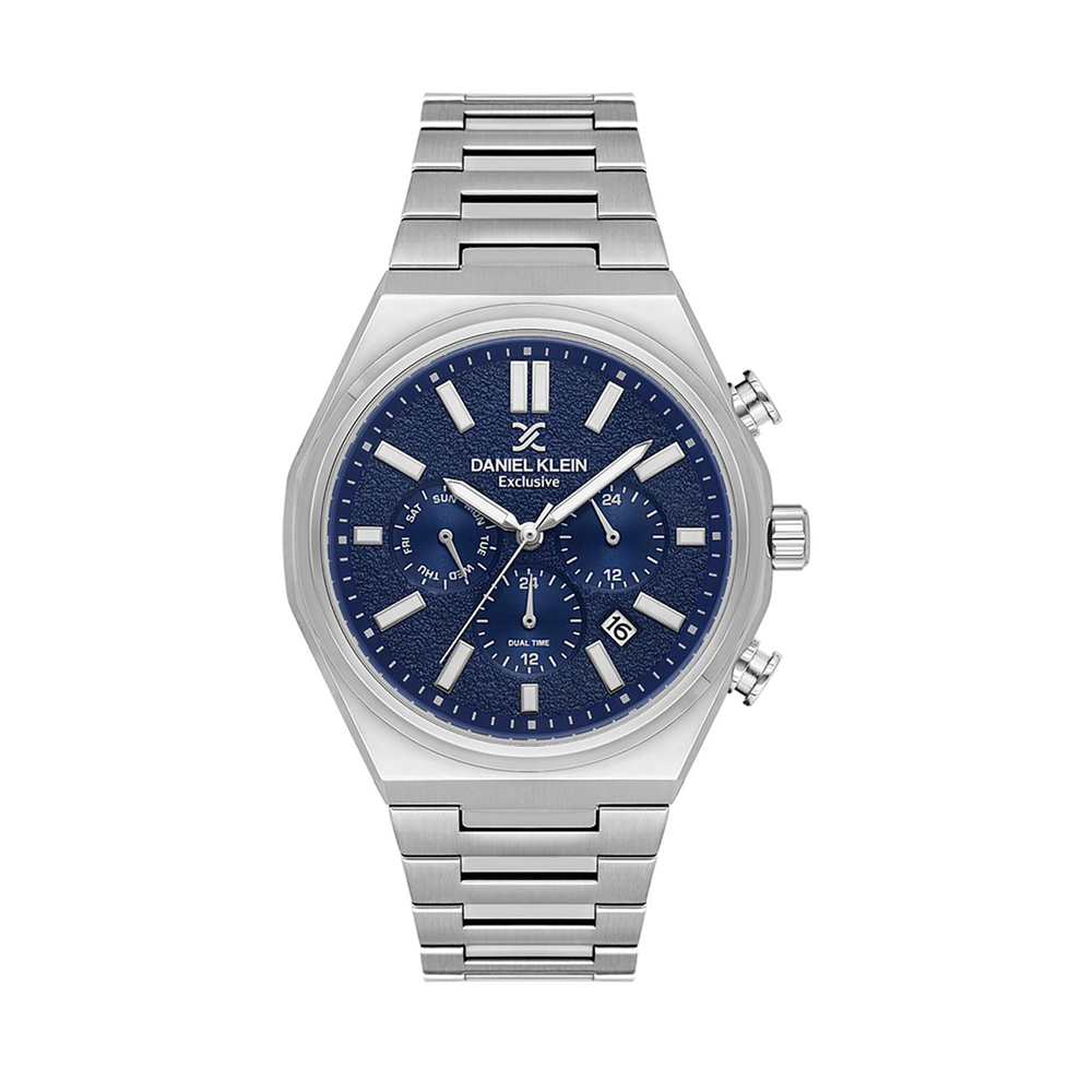 Daniel Klein Men's Navy Dial Chronograph Quartz Watch 43mm — DK.1.14236-3