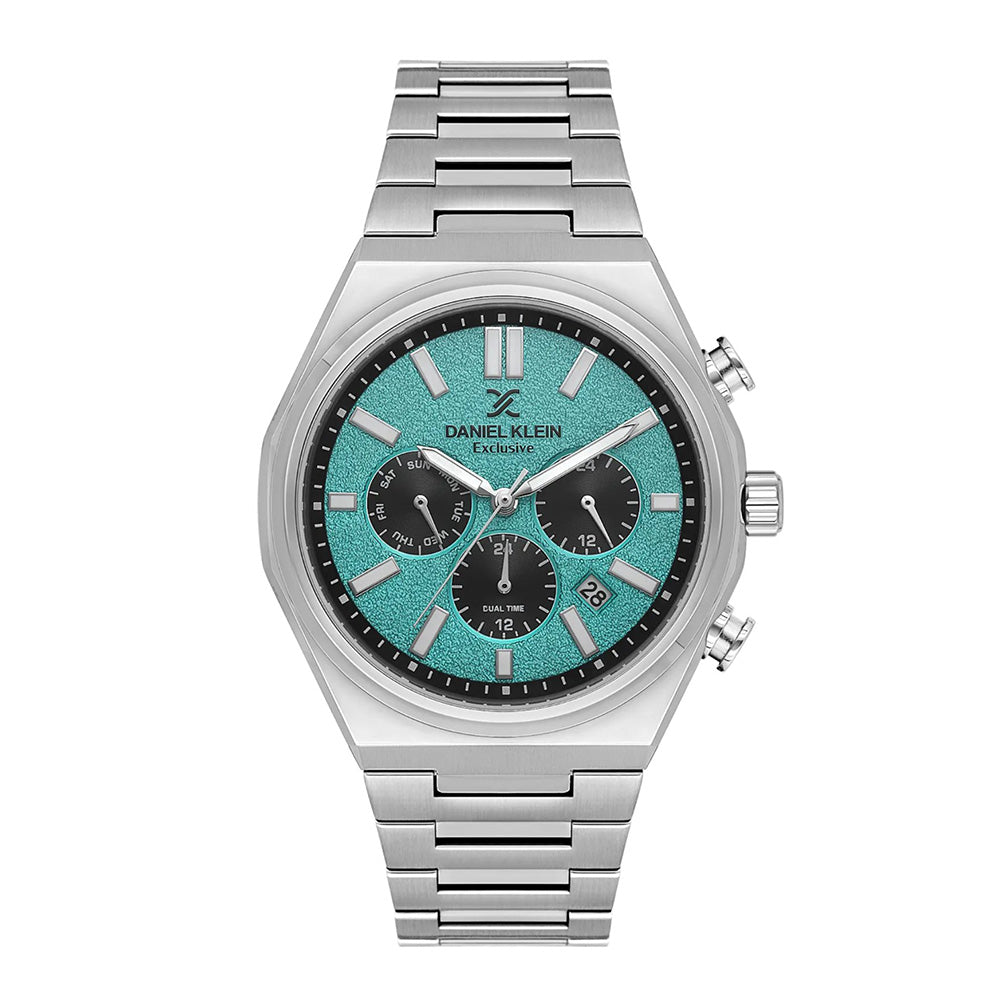 Daniel Klein Men's Blue Dial Chronograph Quartz Watch 43mm - DK.1.14236-4
