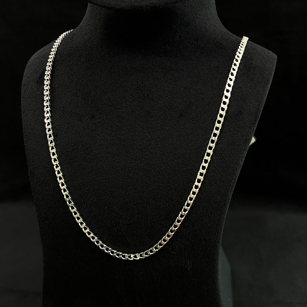 MEN'S SQUARE LINK CHAIN (9-11 gm) 3 mm | 925 silver