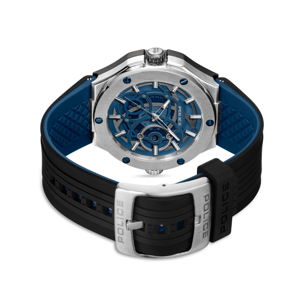 DUAL Watch Police For Men (Blue & Navy) - Stainless Steel PEWGQ0081903