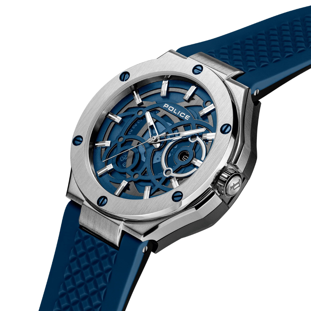 DUAL Watch Police For Men (Blue & Navy) - Stainless Steel PEWGQ0081903