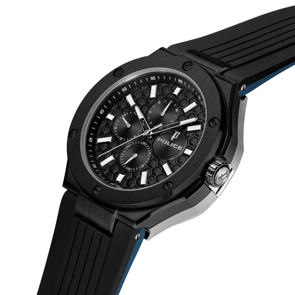 DUAL Watch Police For Men (Blue & Navy) - Stainless Steel PEWGQ0081903