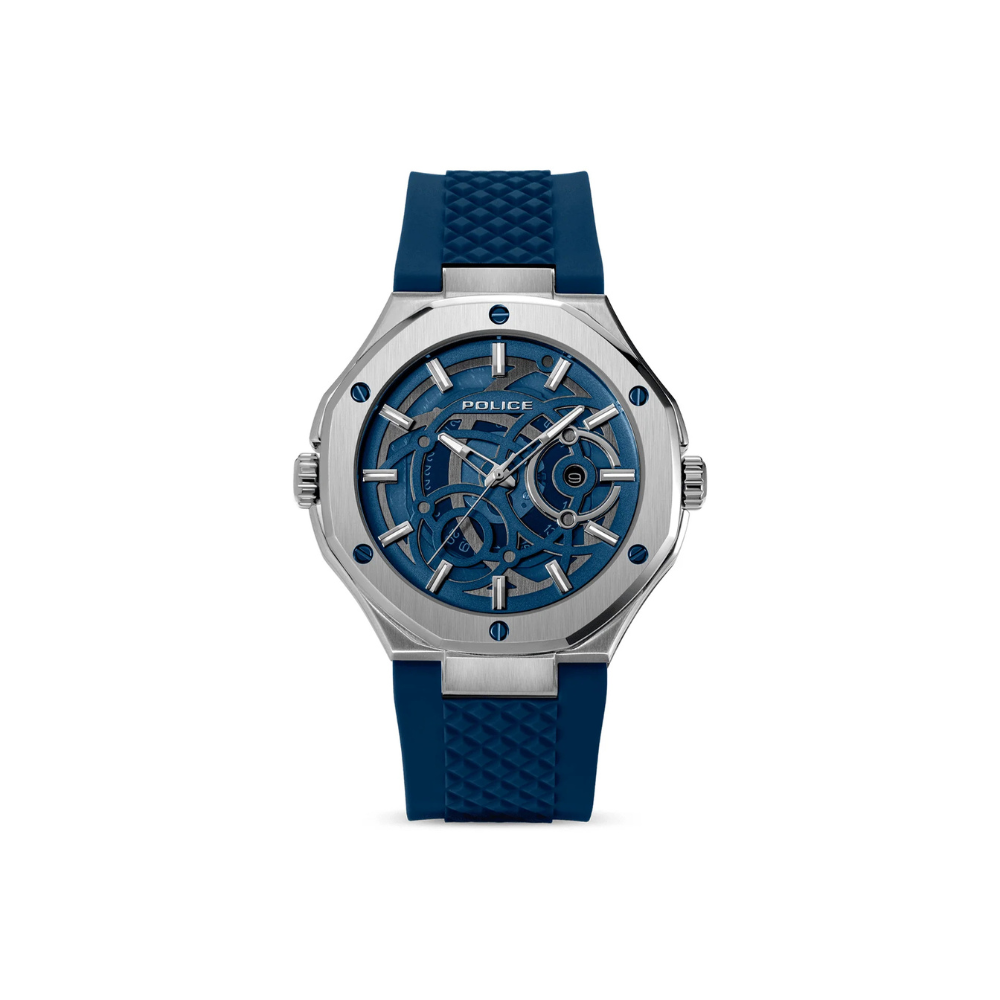 DUAL Watch Police For Men (Blue & Navy) - Stainless Steel PEWGQ0081903