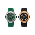 DUAL Watch Police For Men (Green & Black) - Stainless Steel PEWGQ0081902