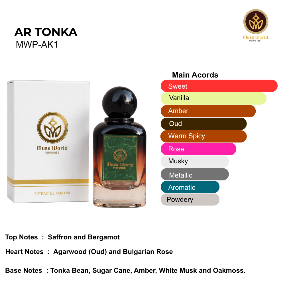 AR Tonka Extrait de Parfum by MuskWorld Oriental Woody Perfume