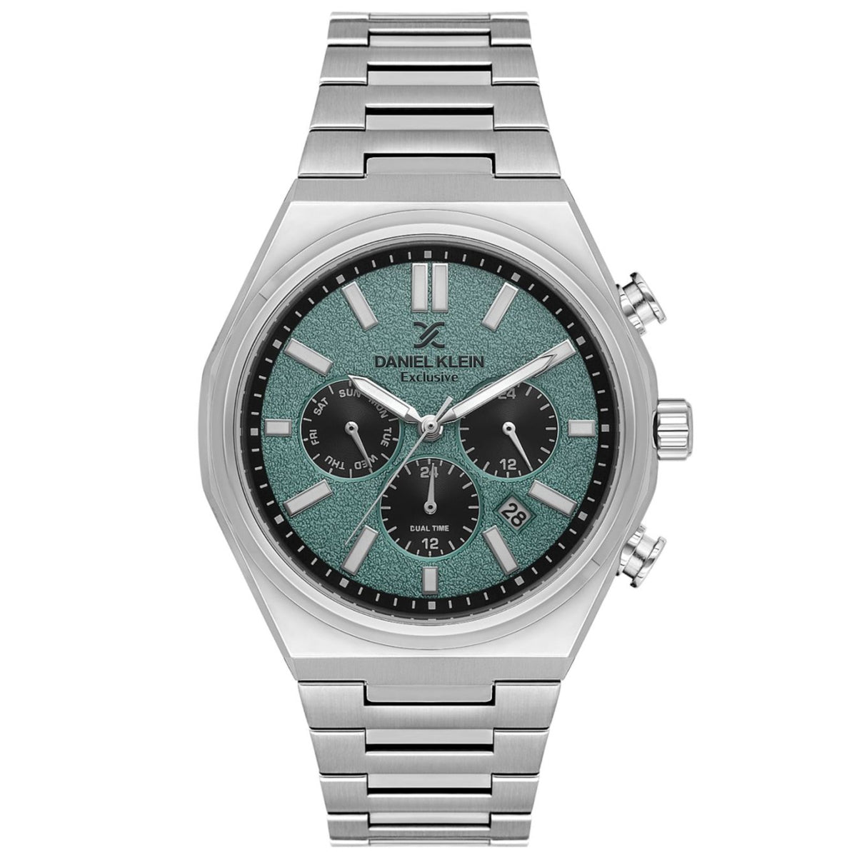Daniel Klein Men's Green Dial Chronograph Quartz Watch 43mm — DK.1.14236-5