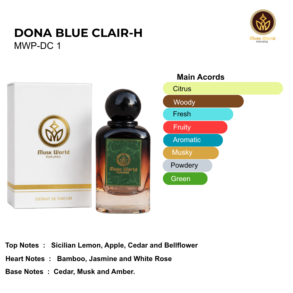 DONA BLUE CLAIR Floral Fruity Perfume for Women