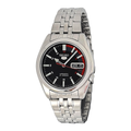 Seiko 5 Men's Black Dial Stainless Steel Automatic Watch - SNK375J1