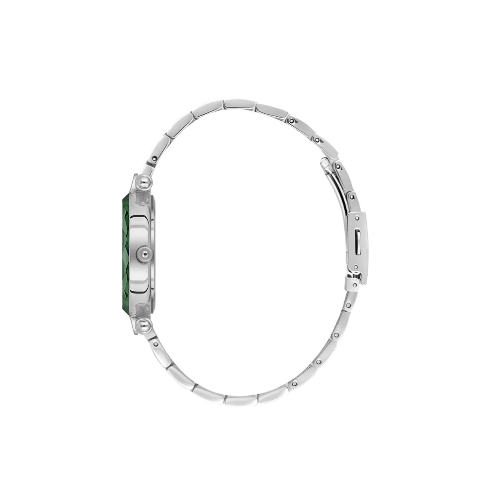 Daniel Klein Women’s Analog Watch – Dark Green Dial, Silver–Gold Strap DK.6.14132-4