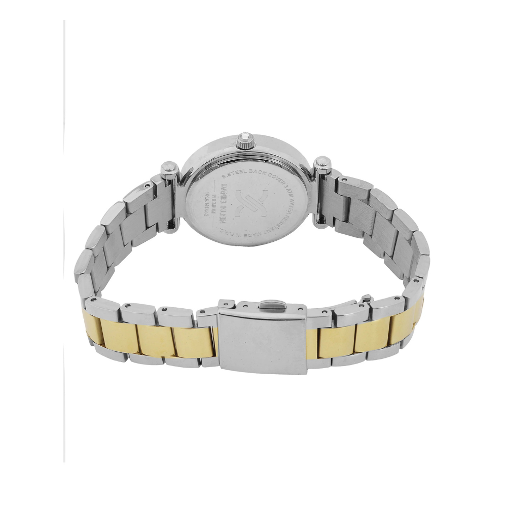 Daniel Klein Women’s Analog Watch – Dark Green Dial, Silver–Gold Strap DK.6.14132-4