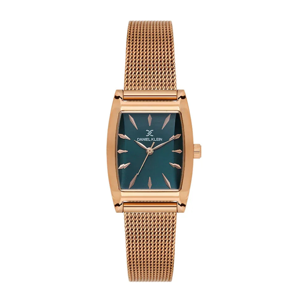 Daniel Klein Premium Rose Gold Mesh Band Watch for Women DK.1.14119-5