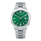 Citizen Tsuyosa Black Green Dial Men's Mechanical Watch NJ0150-81E Stainless Steel