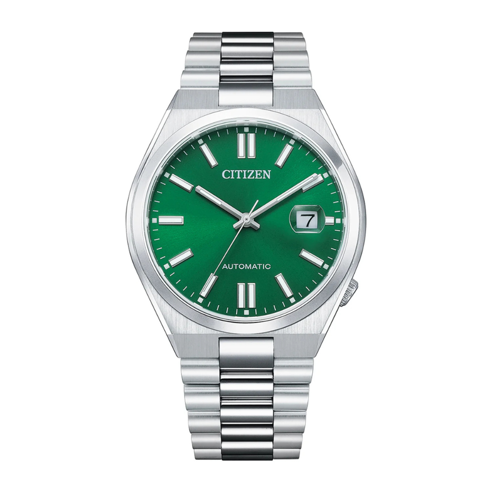 Citizen TSUYOSA Black Green Dial Men's Mechanical Watch NJ0150-81E  Stainless Steel