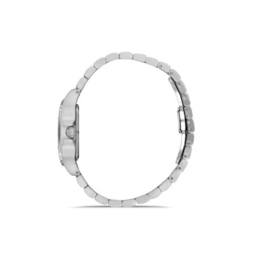 Santa Barbara Polo & Racquet Club Women’s Watch SB.1.104850-1 – Stainless Steel Silver Dial 41mm Luxury Square Watch