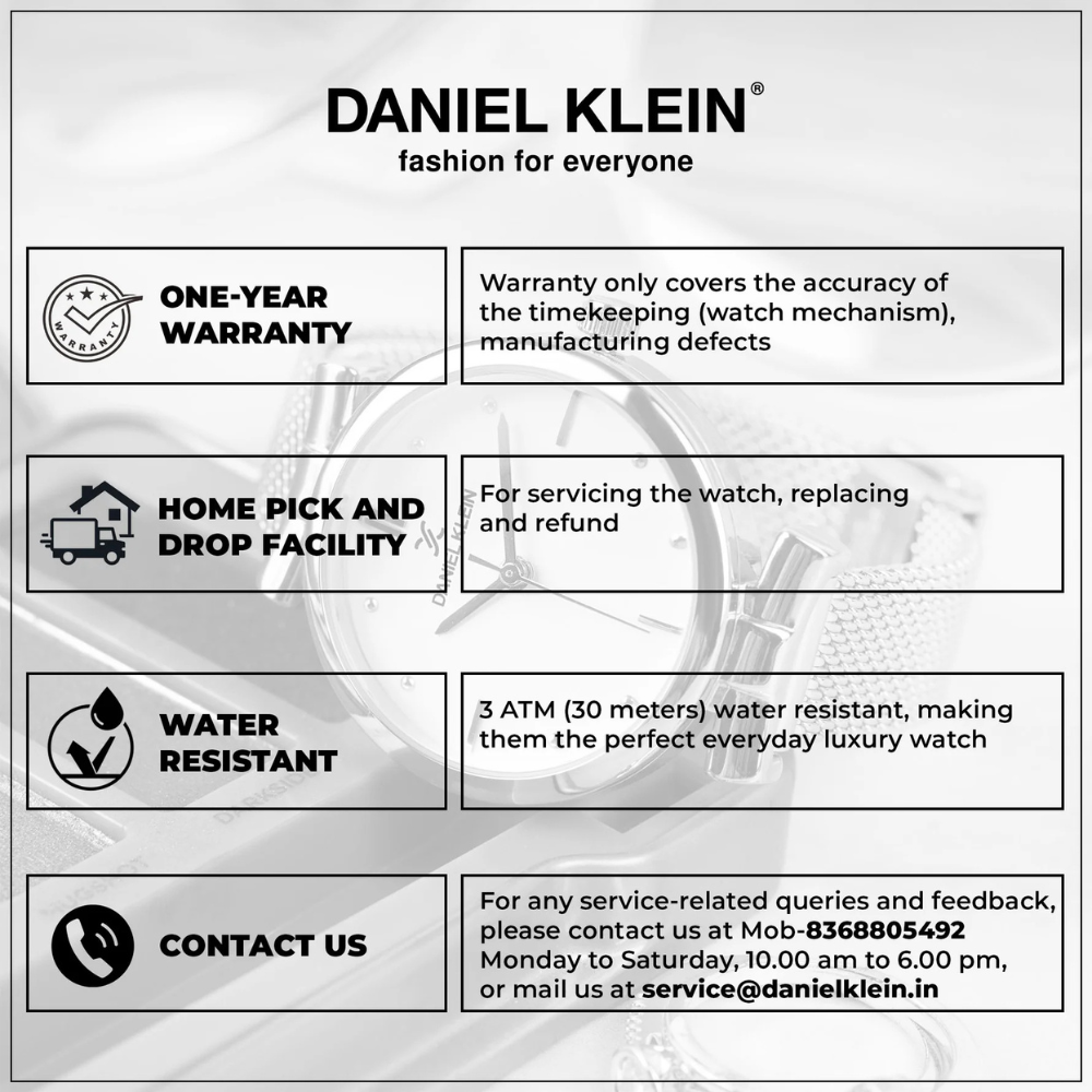 Daniel Klein Women’s Analog Watch – Silver Dial, Gold& Silver Dual Tone Strap DK.6.14132-3