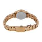 Daniel Klein Dark Red Dial Pink Rose Gold Strap Women’s Analog Watch DK.1.14118-6