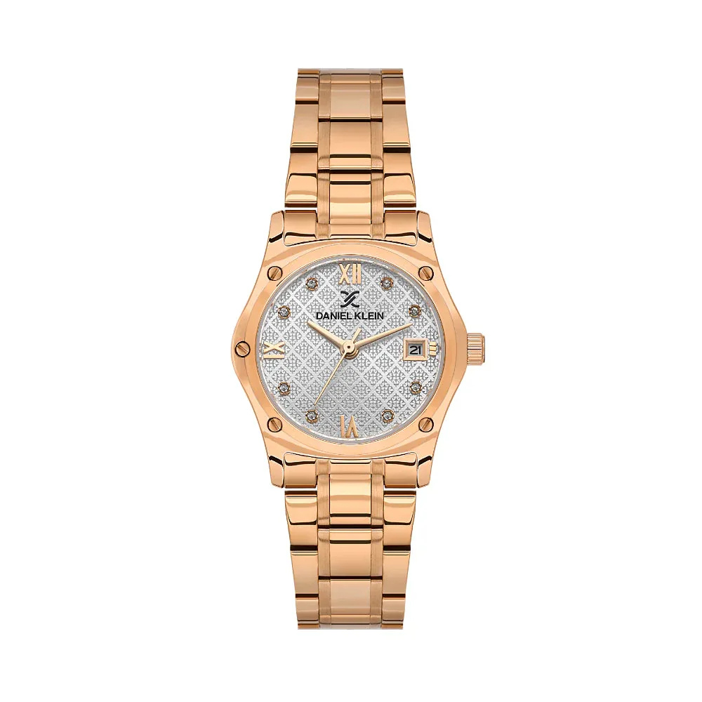 Daniel Klein Premium Rose Gold Stainless Steel Watch for Women DK.1.14271-5