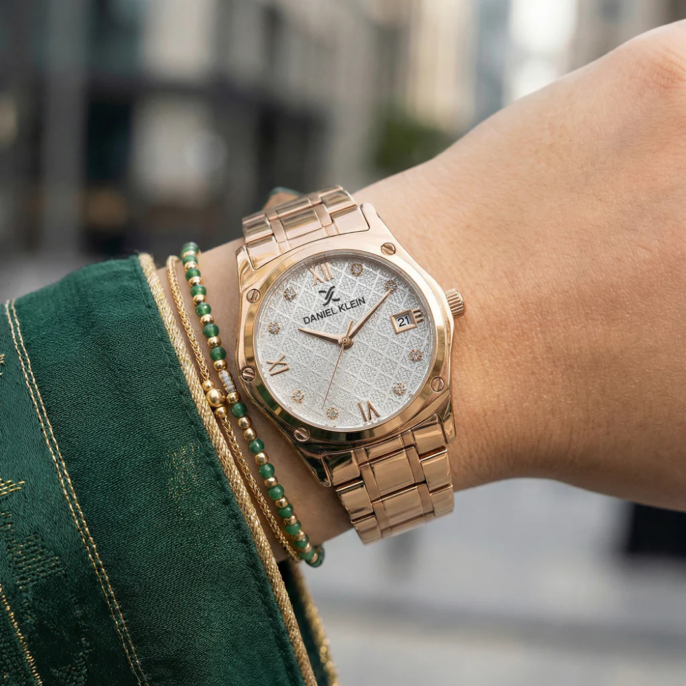 Daniel Klein Premium Rose Gold Stainless Steel Watch for Women DK.1.14271-5