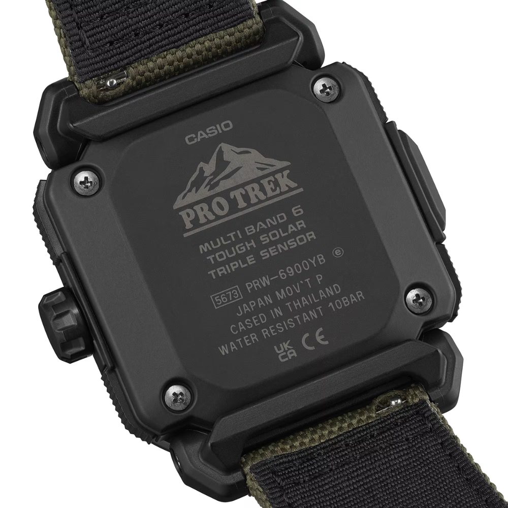 Casio PRO TREK PRW-6900YB-3DR Watch – Tough Solar, ABC Sensors, Radio-Controlled Adventure Watch