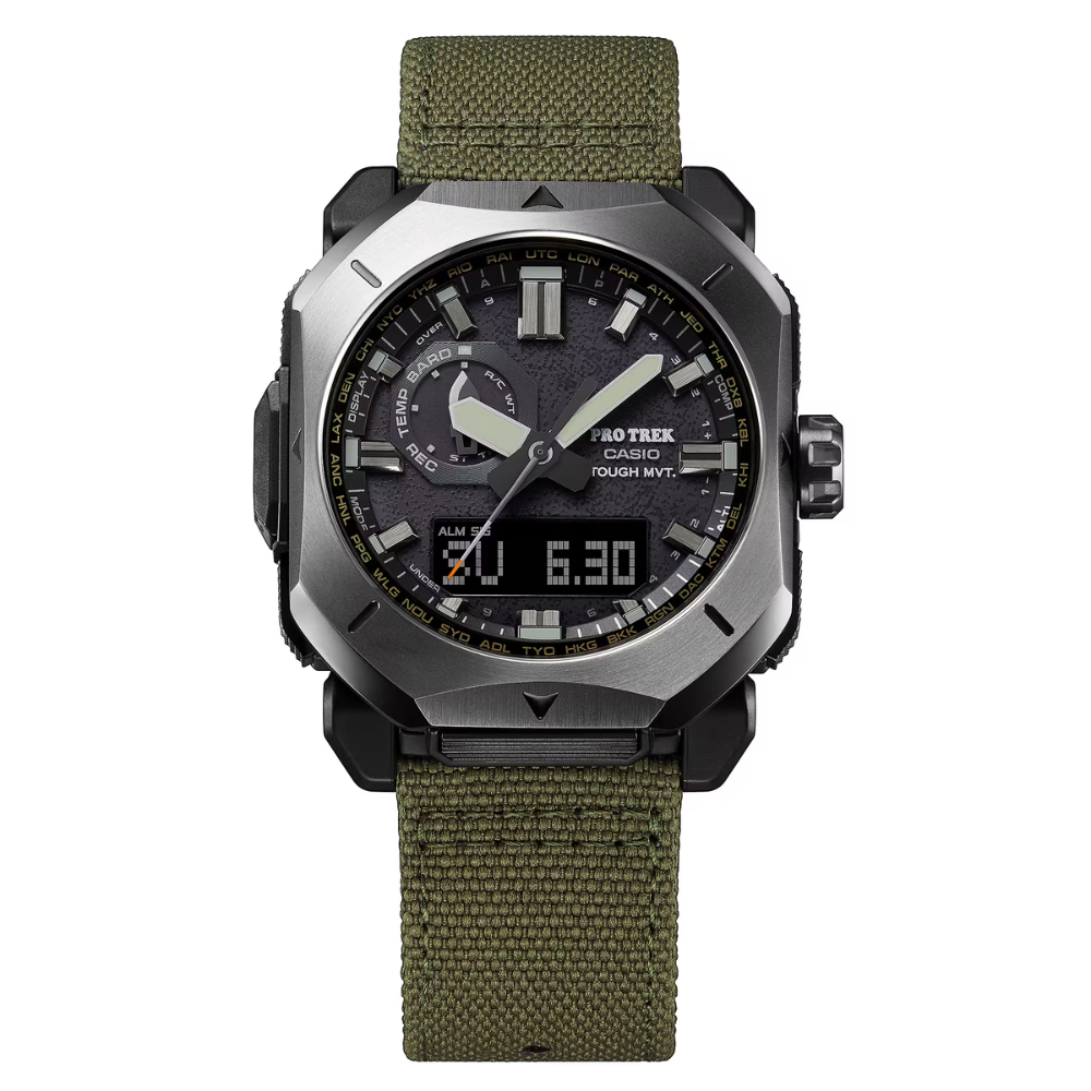 Casio PRO TREK PRW-6900YB-3DR Watch – Tough Solar, ABC Sensors, Radio-Controlled Adventure Watch