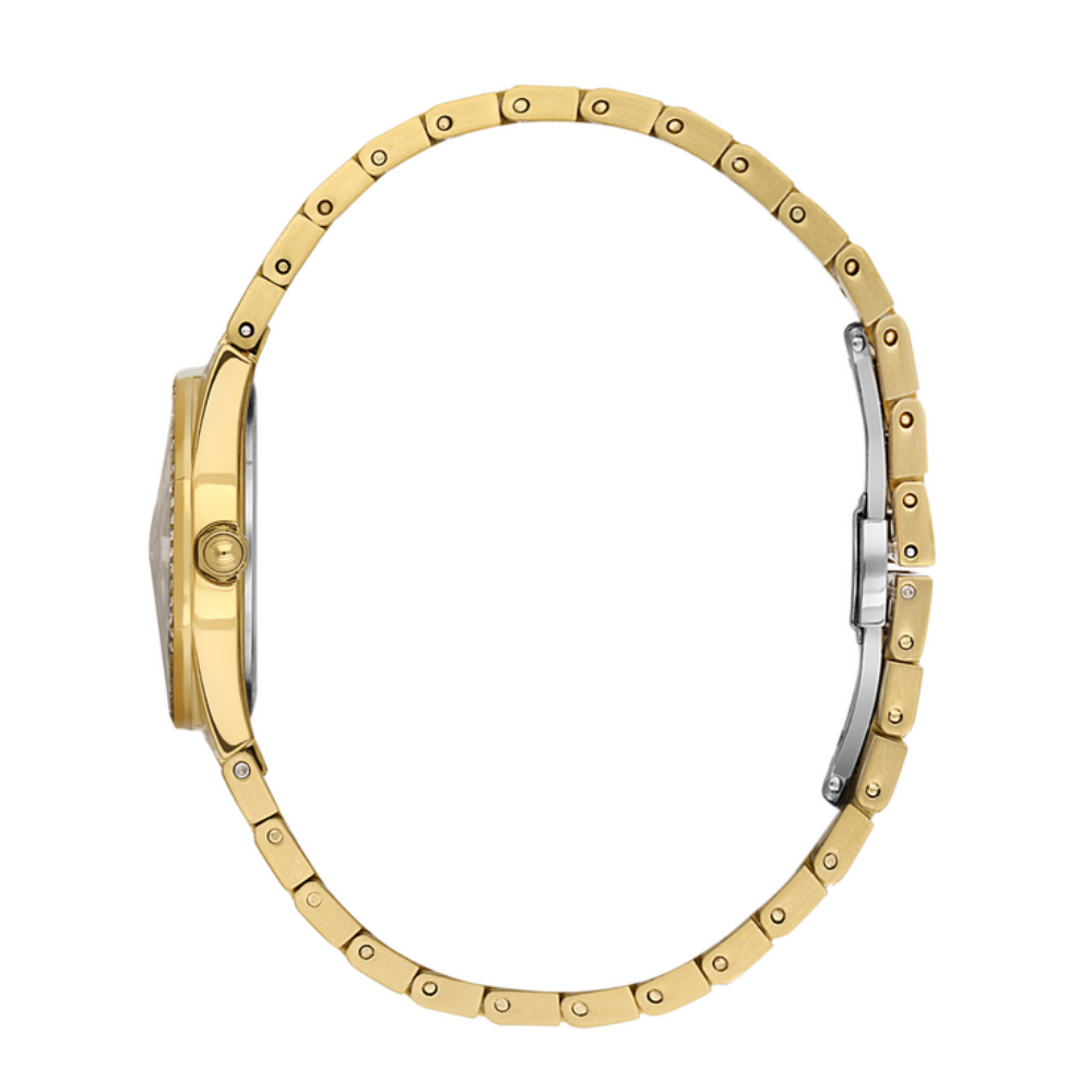 Daniel Klein Women’s Gold Watch with Dark Green Dial | DK.1.14162-4