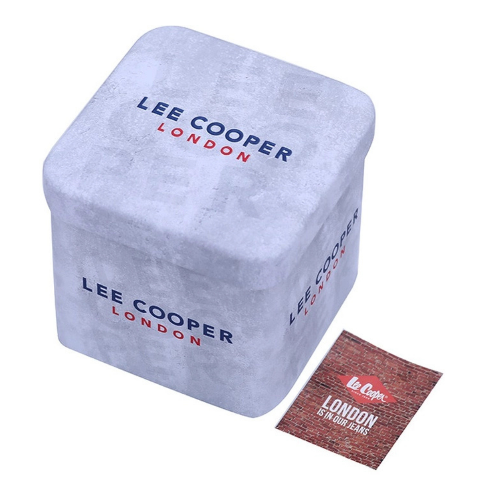 Lee Cooper Women’s Dark Blue Square Dial Silver Watch | LC07985.390