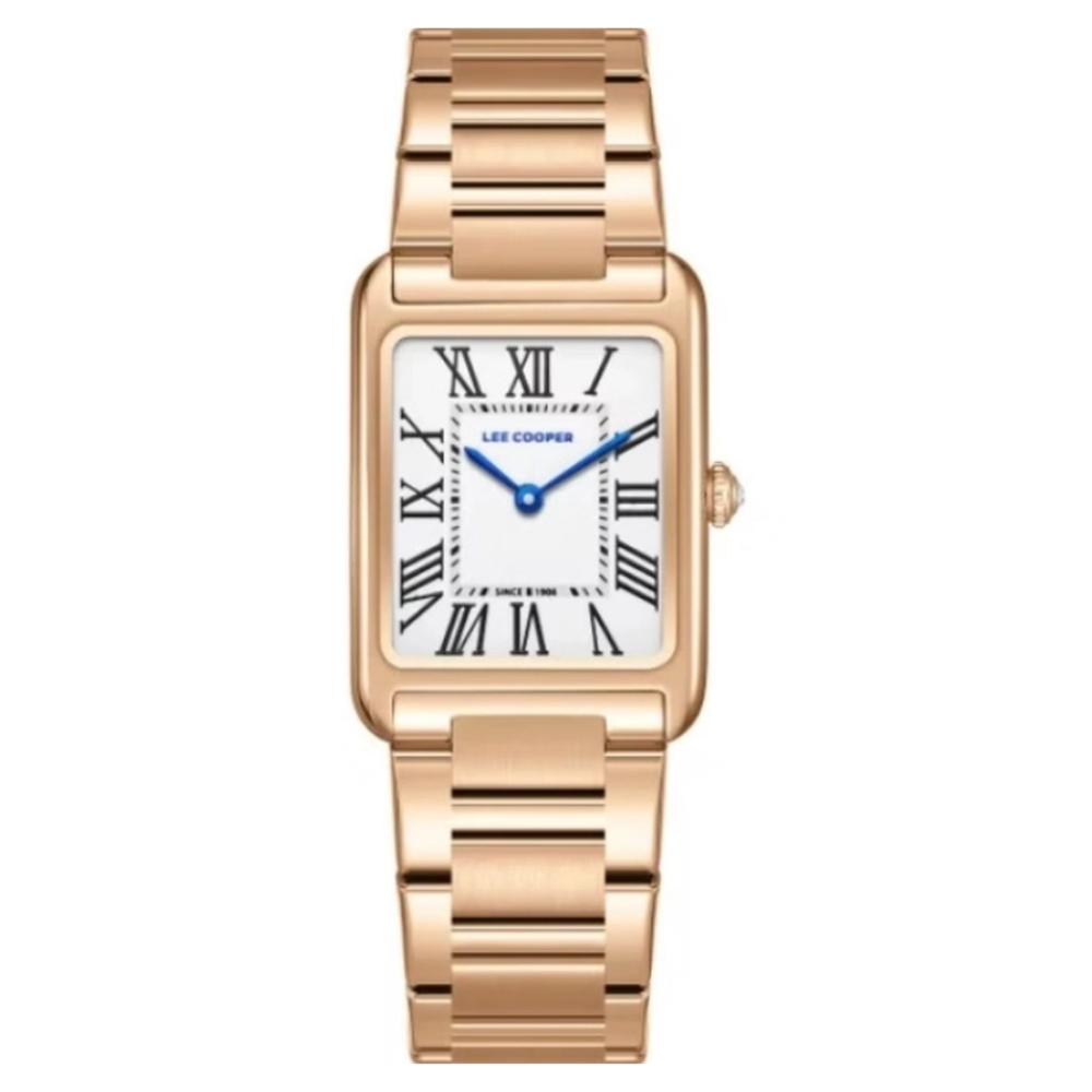Lee Cooper Women’s Rose Gold  Silver Dial  | LC08083.430