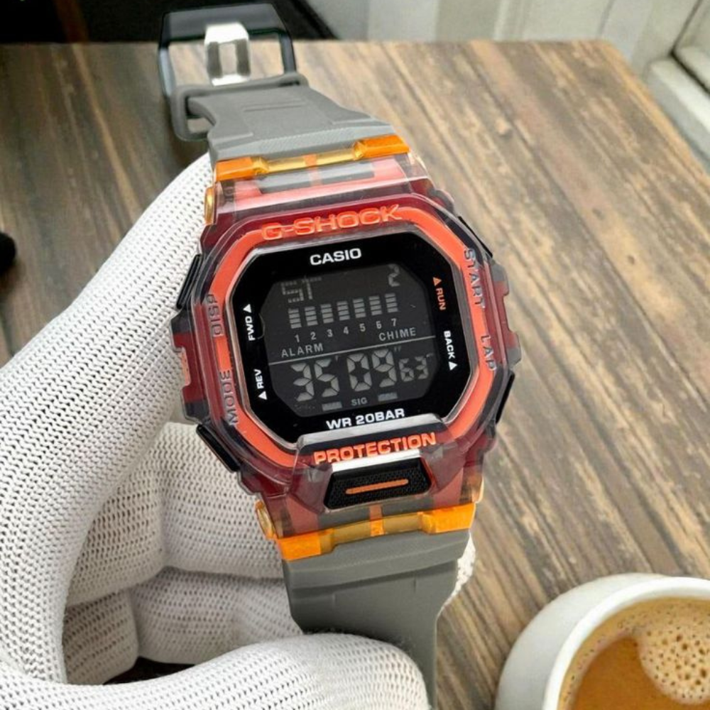 G-SHOCK Men's Digital Black Dial Watch - GBD-200SM-1A5DR