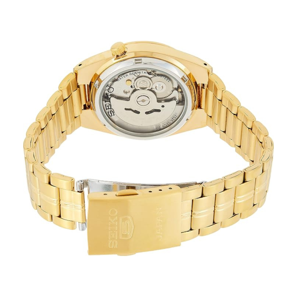 Seiko Men Automatic Watch, Analog Display And Stainless Steel Strap