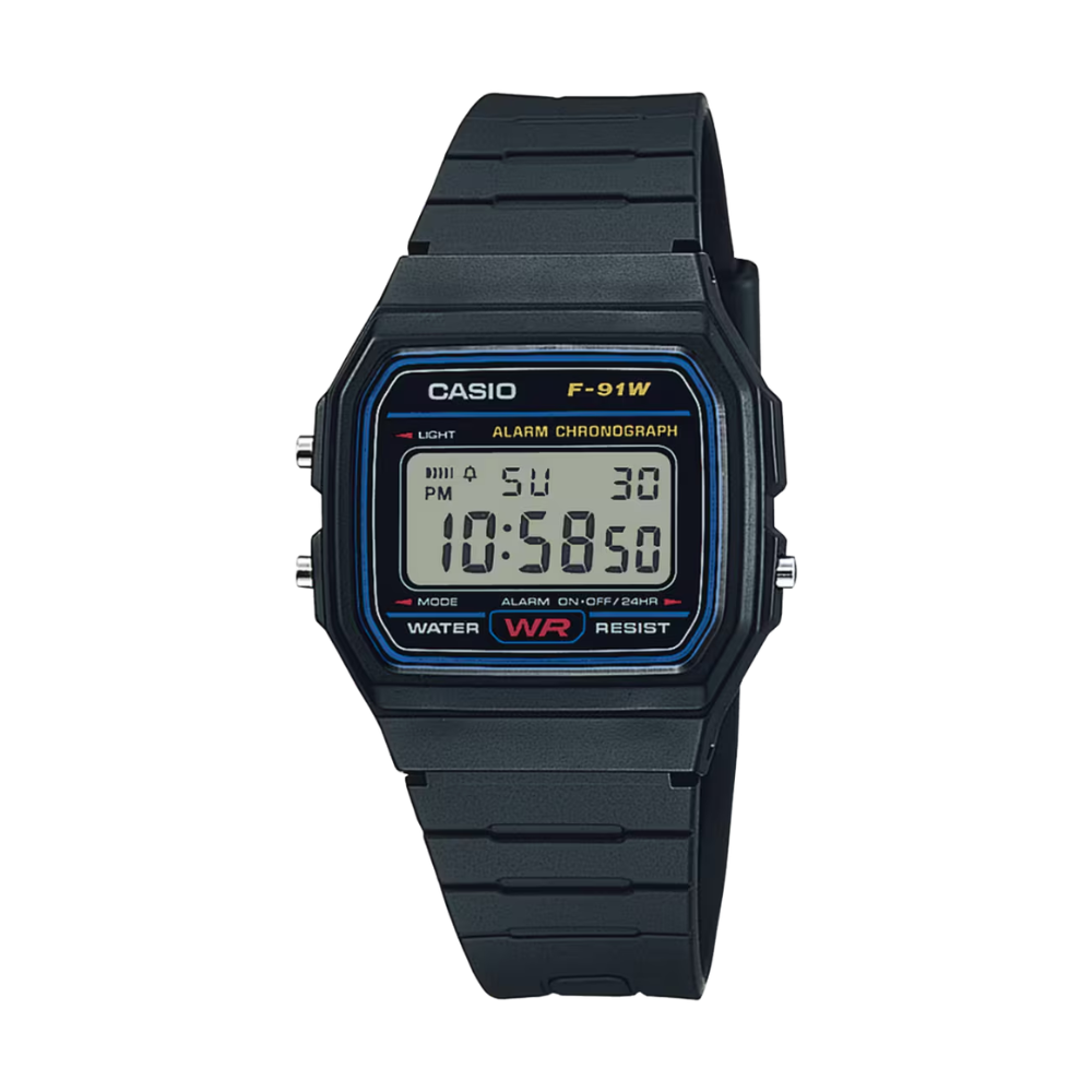 Casio F-91W-1DG Digital Watch – Classic Black