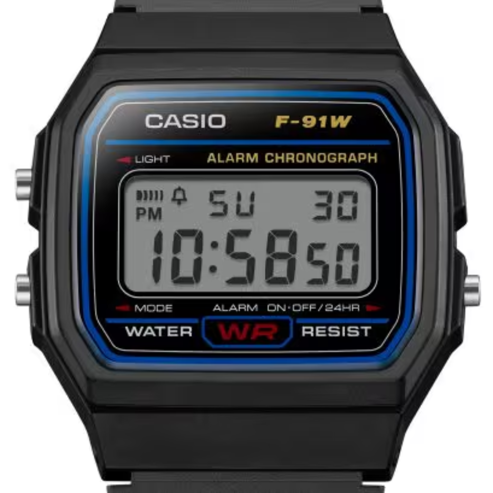 Casio F-91W-1DG Digital Watch – Classic Black
