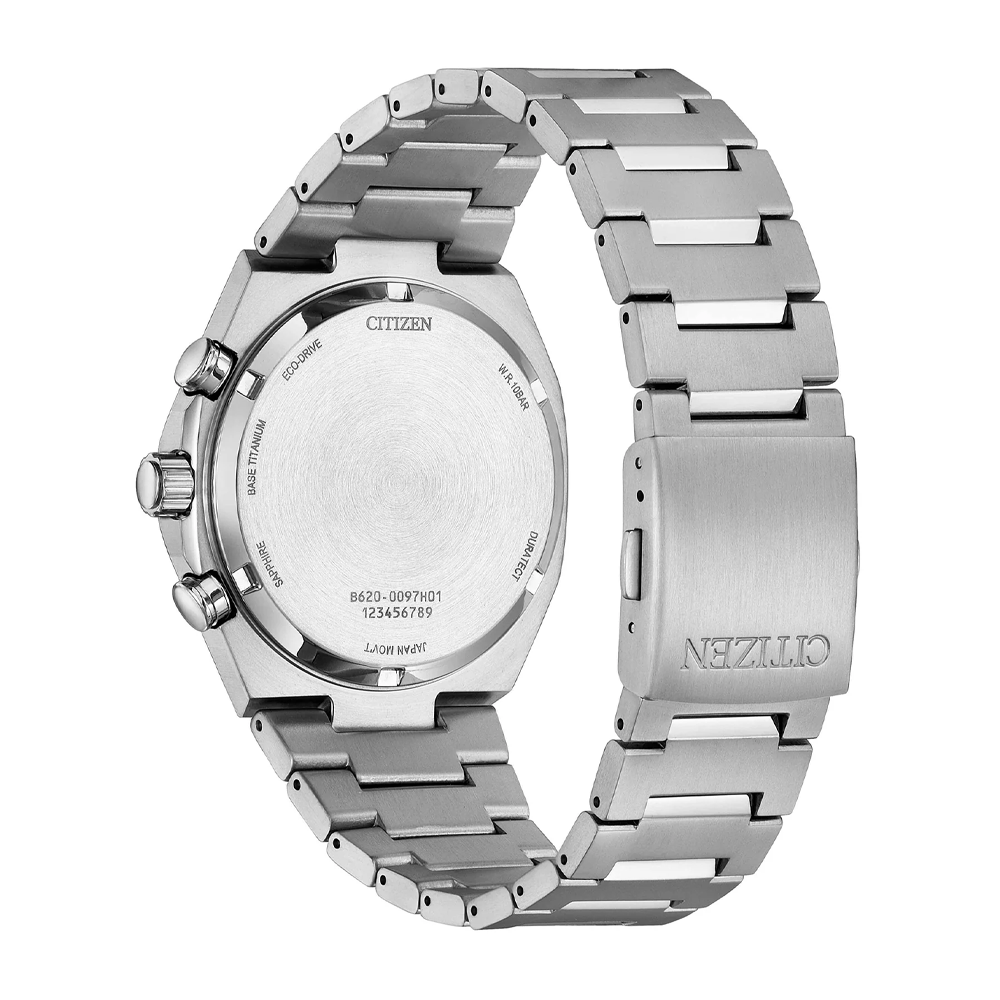 Citizen CA4610-85Z Eco-Drive Zenshin Chronograph Men's Super Titanium™ Watch – Light BLue  Dial | 42.5mm