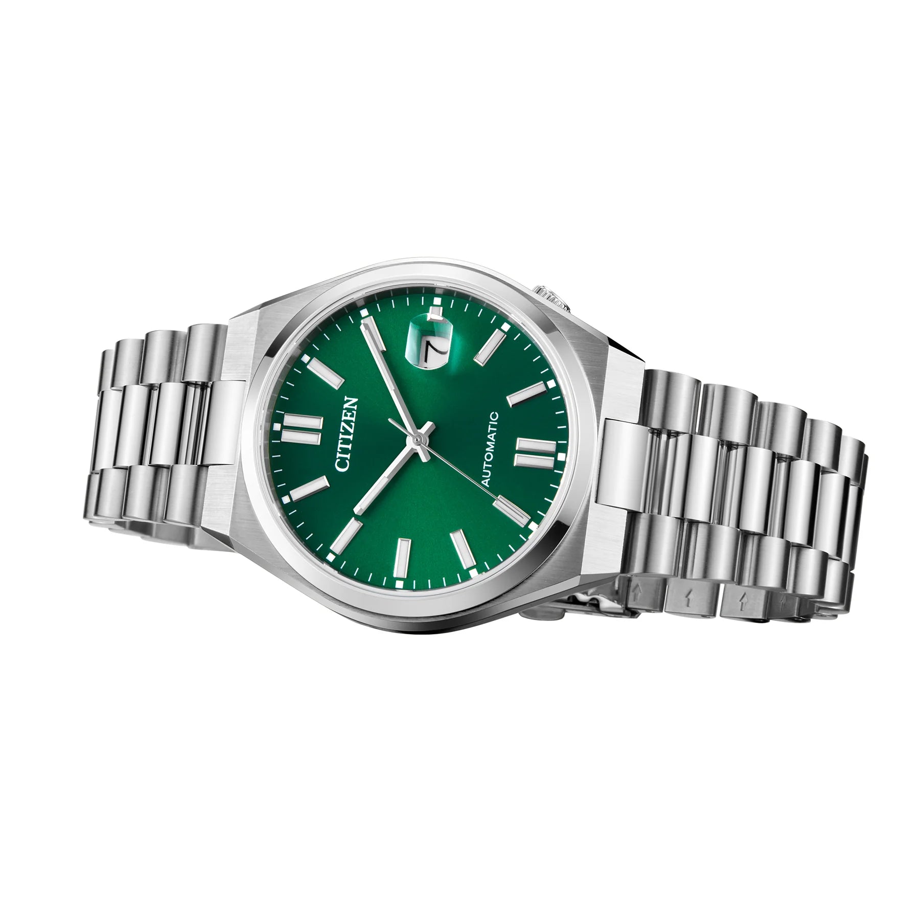 Citizen TSUYOSA Black Green Dial Men's Mechanical Watch NJ0150-81E  Stainless Steel