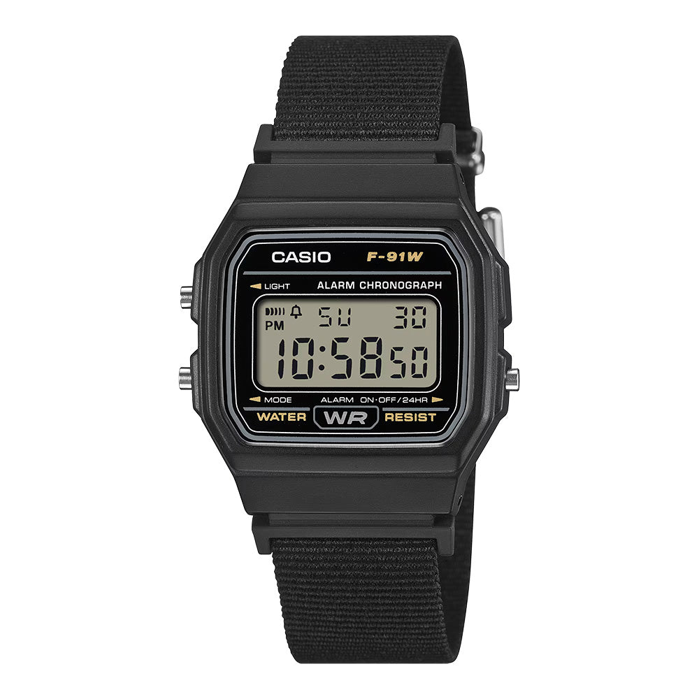 Casio F-91WF-1ADF Men’s Digital Watch with Cloth Band