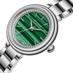 Lee Cooper Women’s Green Dial Silver Watch | LC08279.370