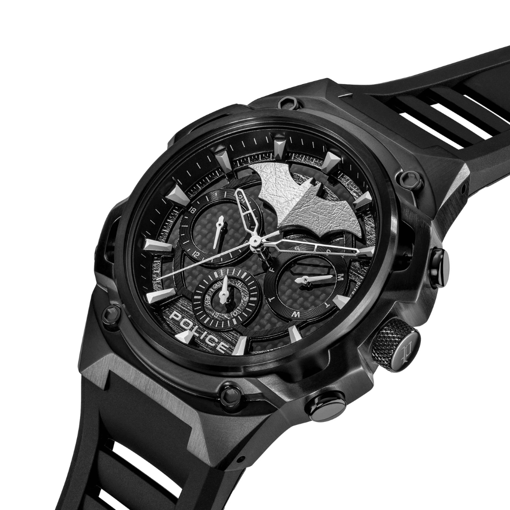 Police Crusader Watch and Batarang 2.0 Bracelet Set Police for Men (PEWGQ0089901)